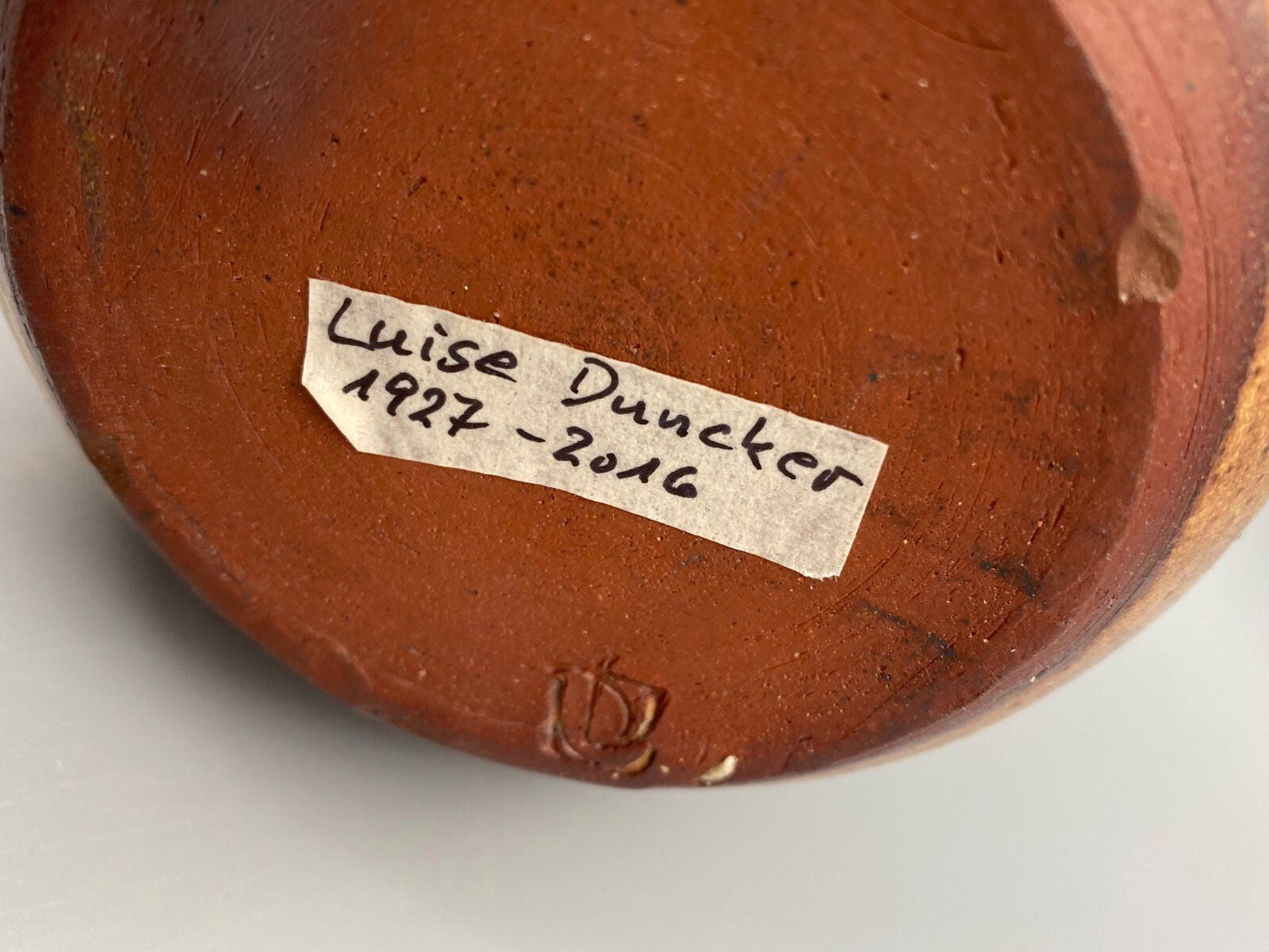 *STUDIOKERAMIK VASE LUISE DUNCKER KÜNSTLERIN 1970 WEST GERMANY