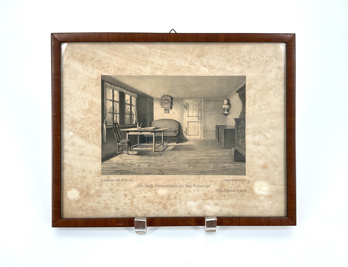 *5x RADIERUNG JEAN PAUL FRIEDRICH RICHTER GERAHMT ANTIK 19.JH