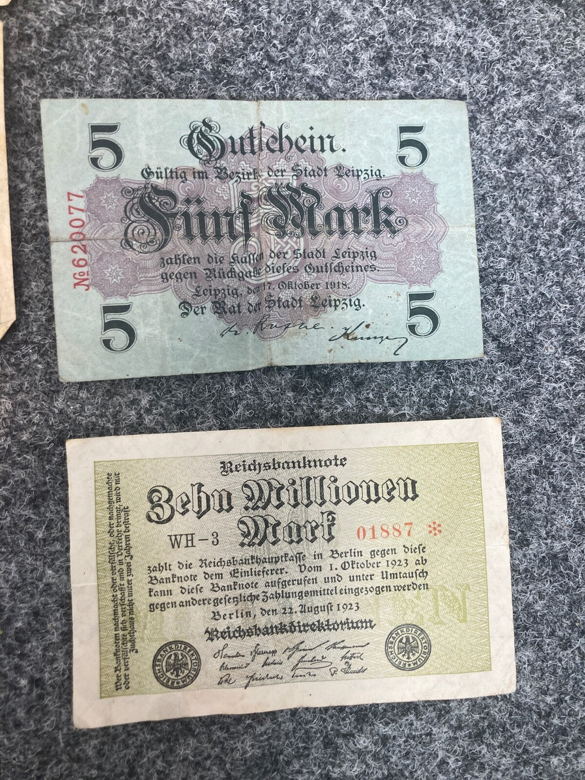 KONVOLUT REICHSBANKNOTEN FÜNFZIG MARK 50 500 1000 DARLEHENSKASSE 1915-1922