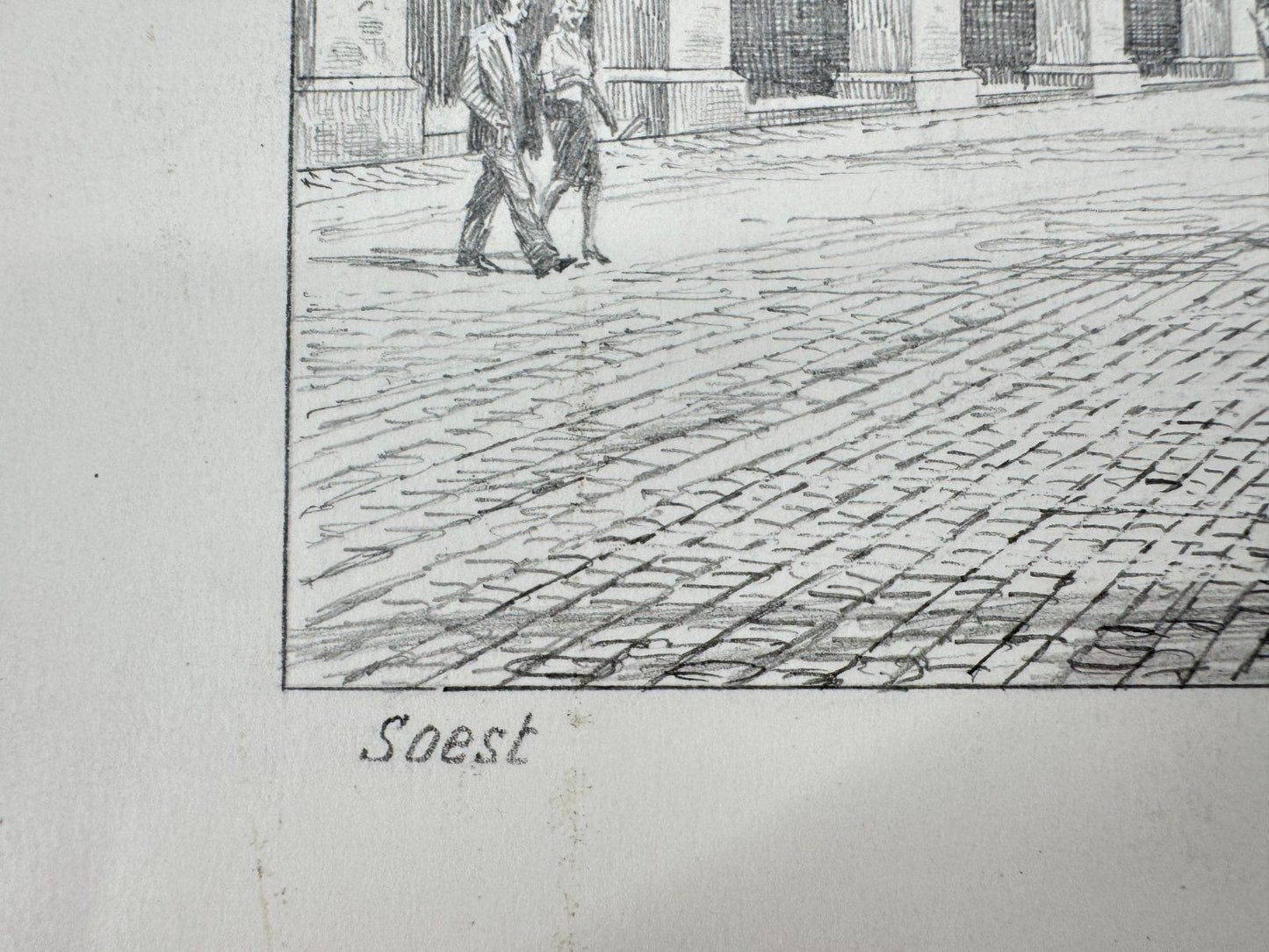 * HEINZ WEHLISCH ZEICHNUNG SOEST SANKT PATROKLI ANSICHT SIGNIERT
