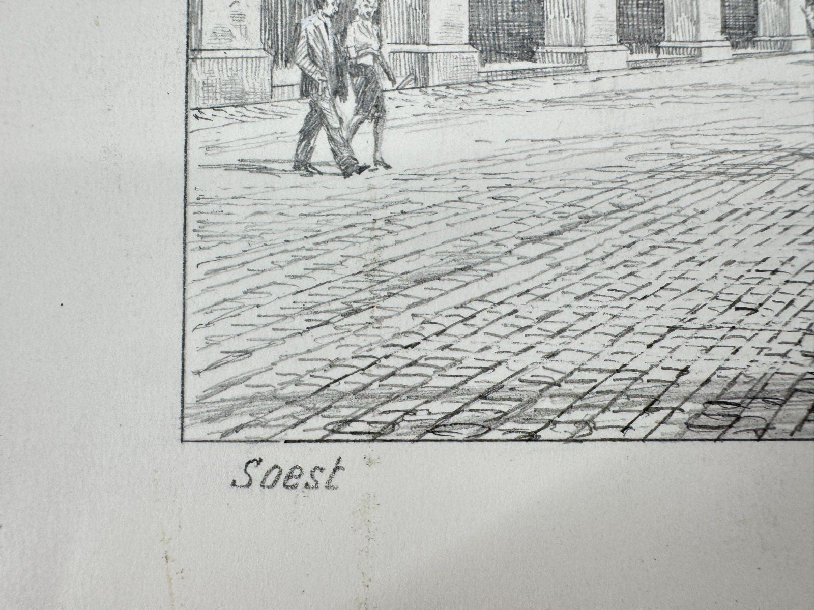* HEINZ WEHLISCH ZEICHNUNG SOEST SANKT PATROKLI ANSICHT SIGNIERT