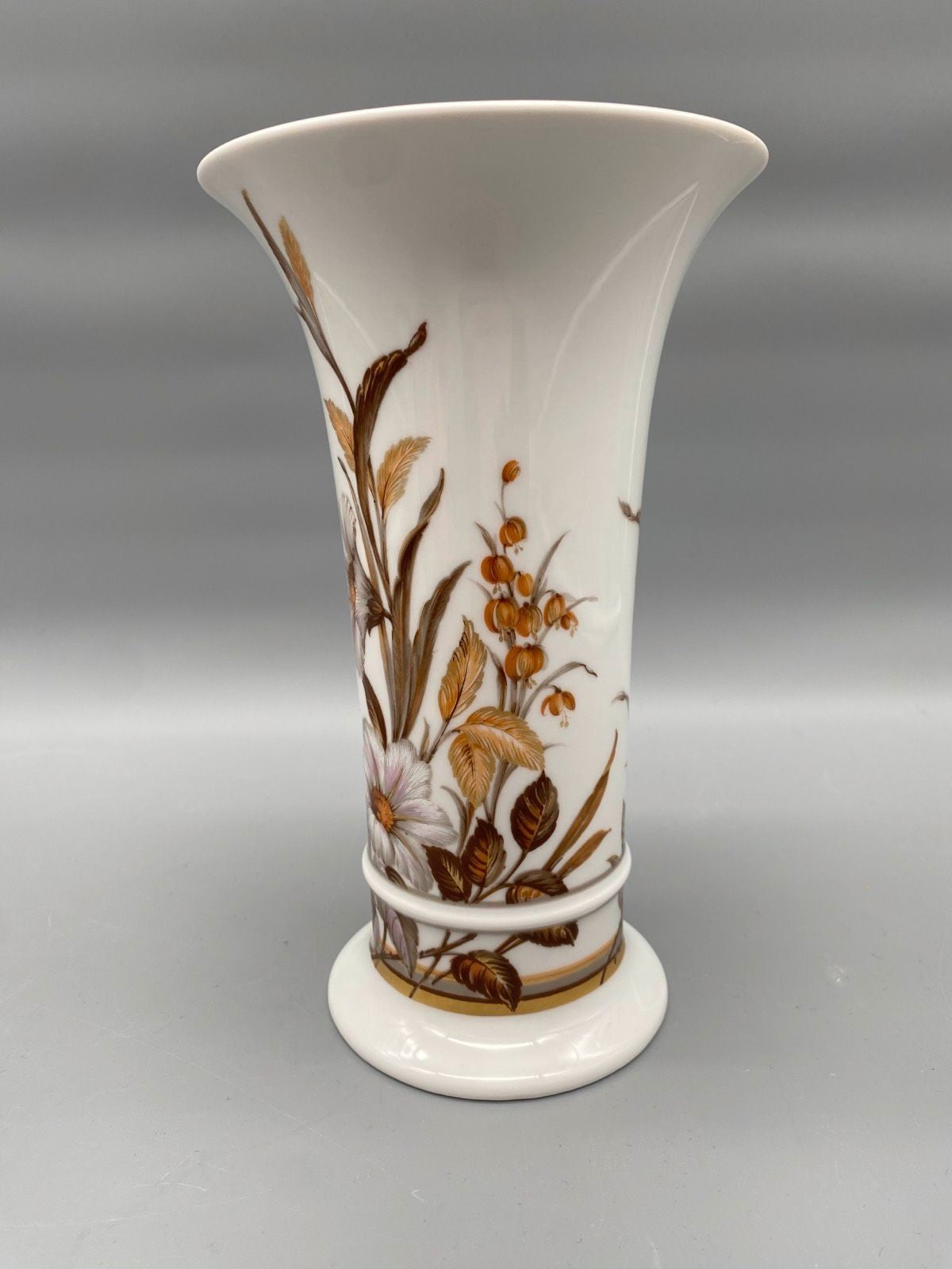 * SET AK KASIER PORZELLAN VASE BLUMEN VINTAGE 50/60er RUND
