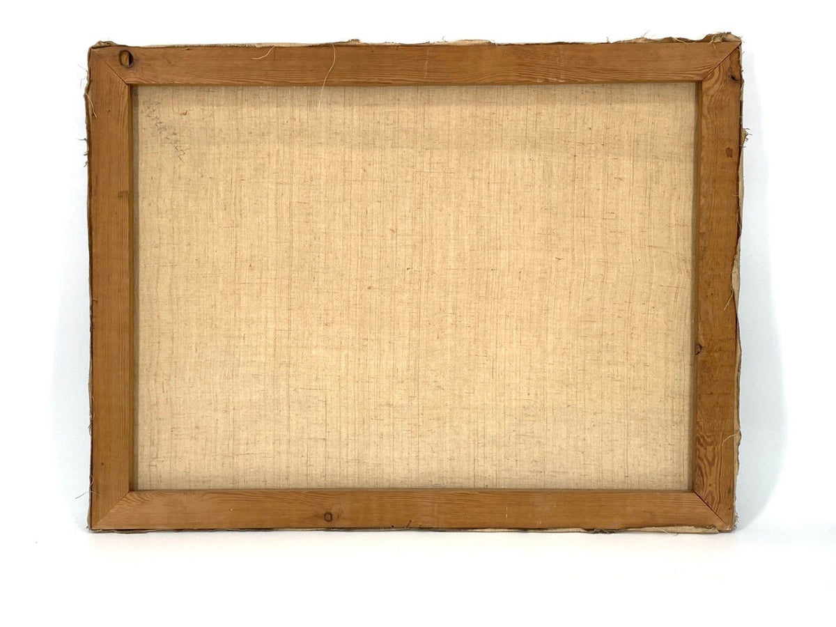 *ÖLGEMÄLDE MOHNBLUME BLUMENSTRAUß STILLEBEN LEINWAND MESSING
