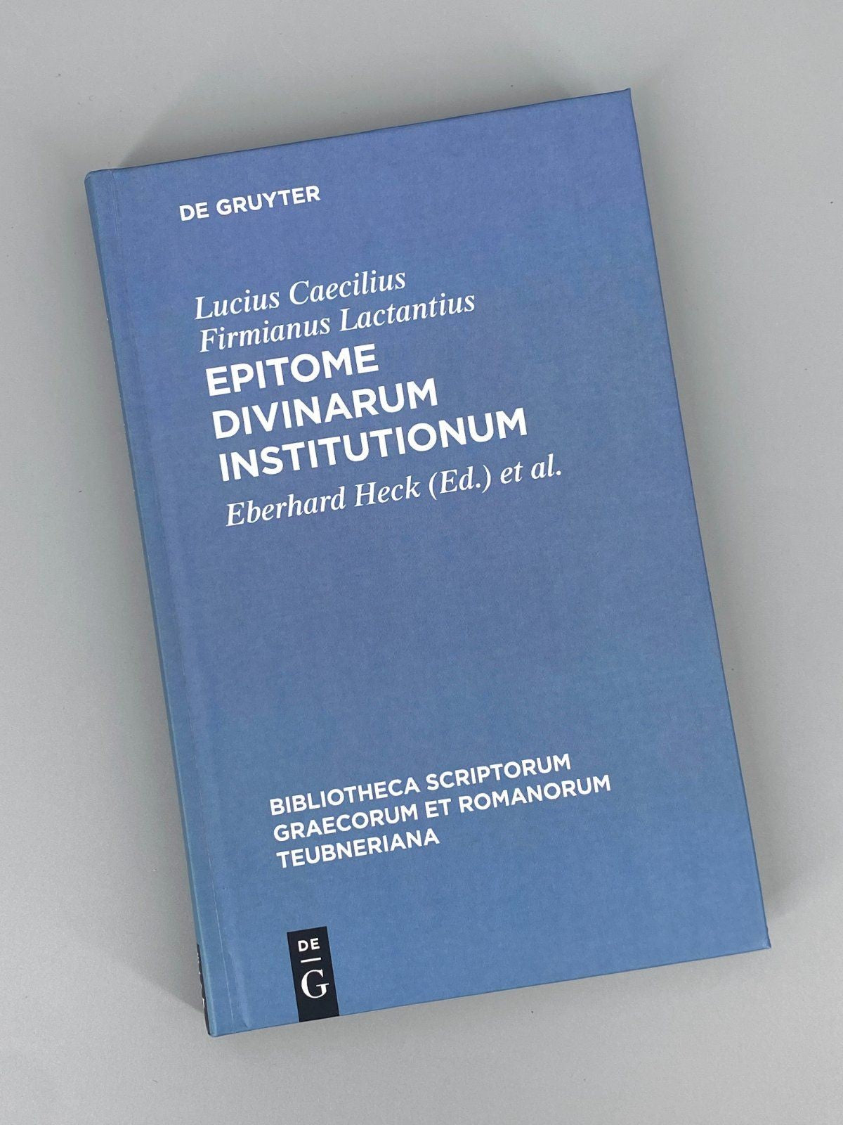 *BUCH EBERHARD HECK CAECILIUS EPITOME DIVINARUM INSTITUTIONUM