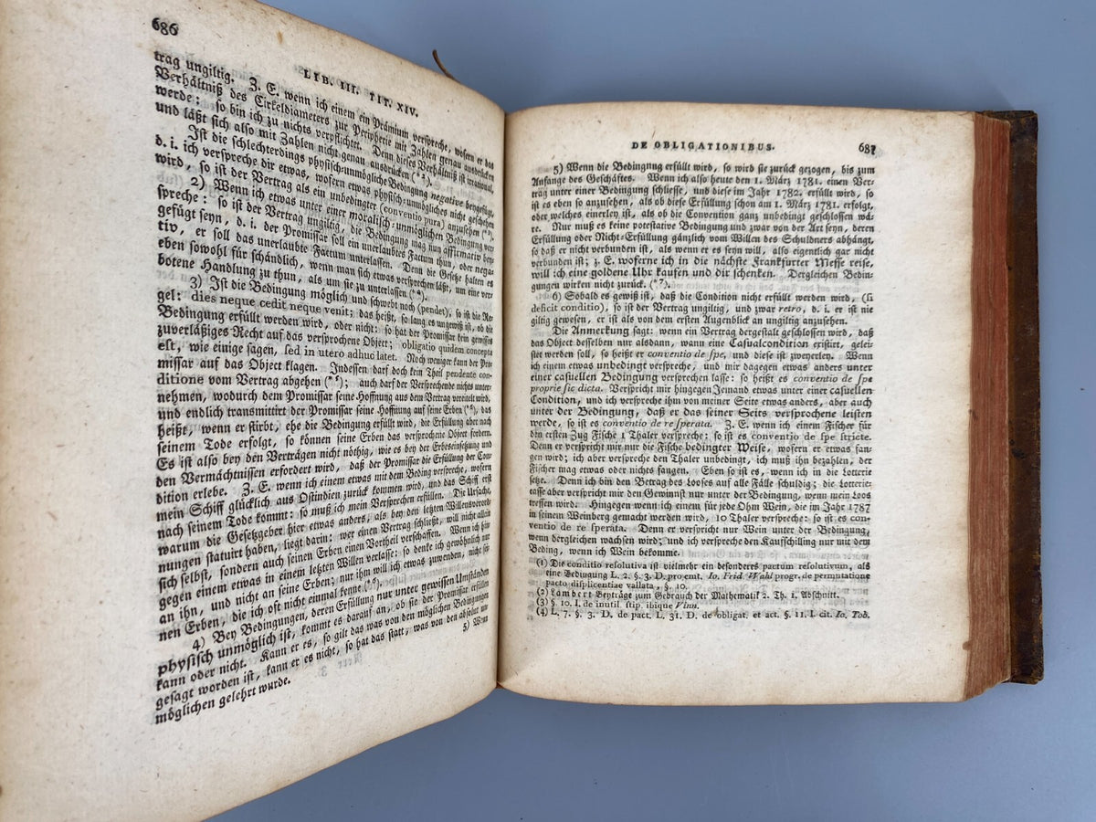 *BUCH THEORETISCH-PRACTISCHER COMMENTAR ÜBER DIE HEINECCISCHEN 1795 HÖPFNER