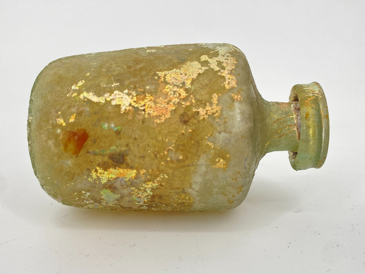 * RÖMISCHE GLASFLASCHE VASE ANTIKE HISTORISCH ROM GLAS ÖL PARFUM