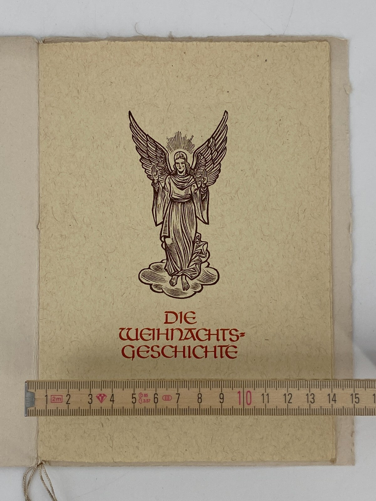 * WILLY KNABE WEIHNACHTSGESCHICHTE BÜCHLEIN SIGNIERT WIDMUNG 1954 HOLZSCHNITTE
