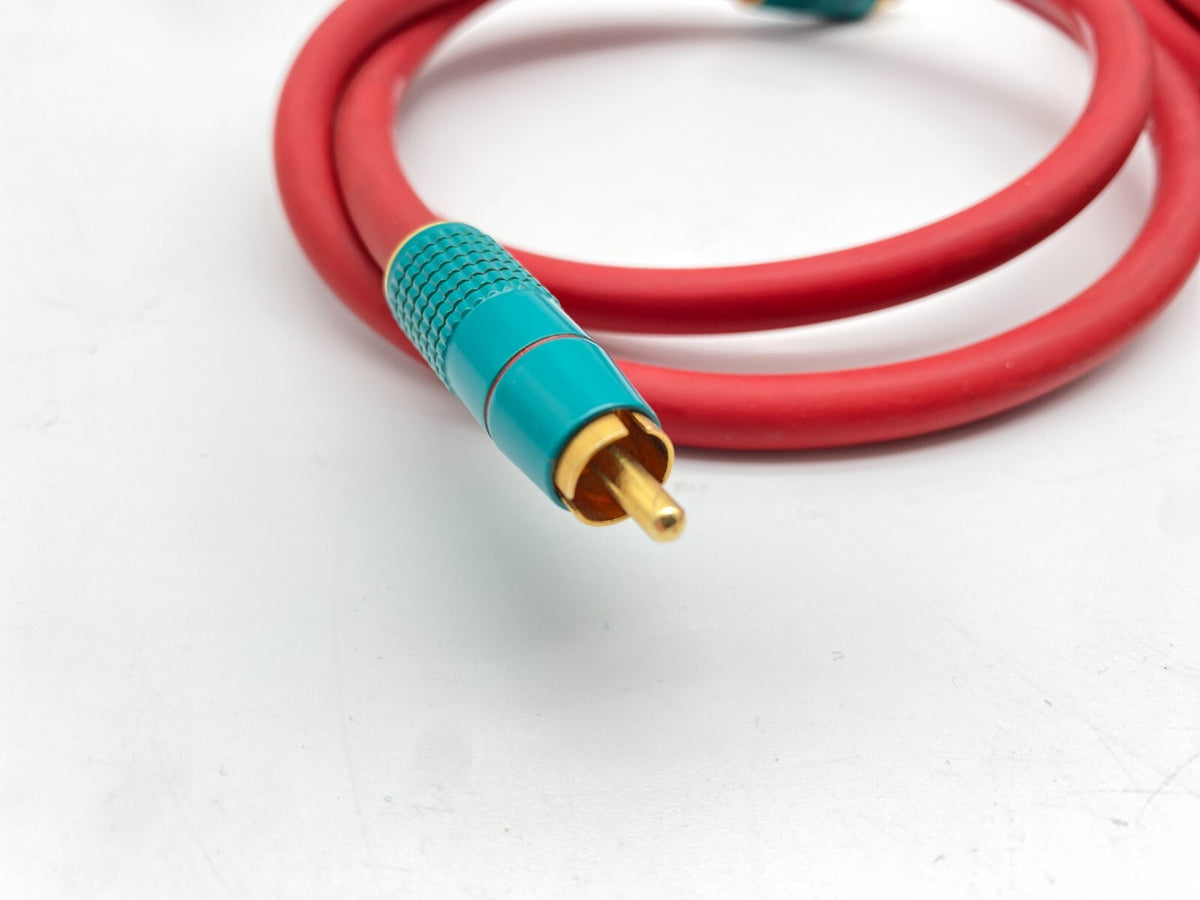 4X HIGH END AUDIO HIFI KABEL CINCHKABEL MONITOR PC OFC 21 METER
