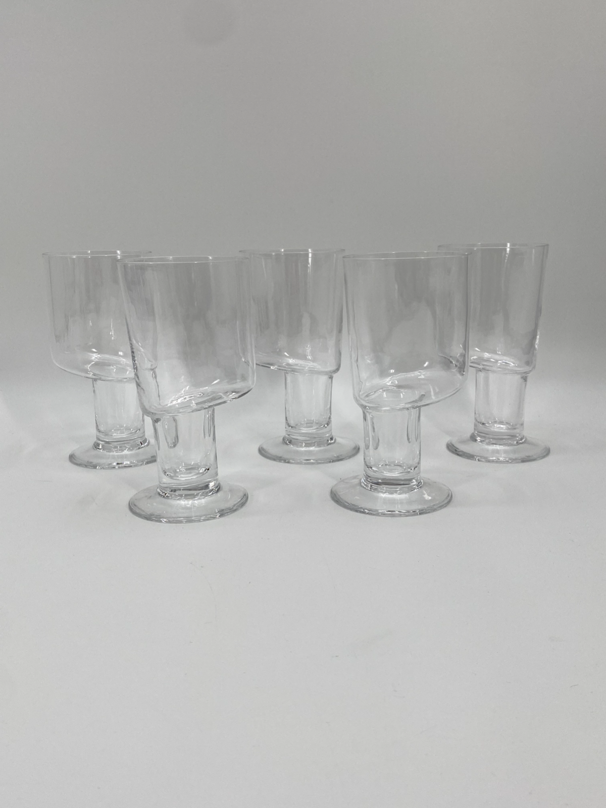 * 1v5 CARLO MORETTI ASYMMETRISCHE WASSERGLÄSER GLAS ITALIEN MURANO 90er