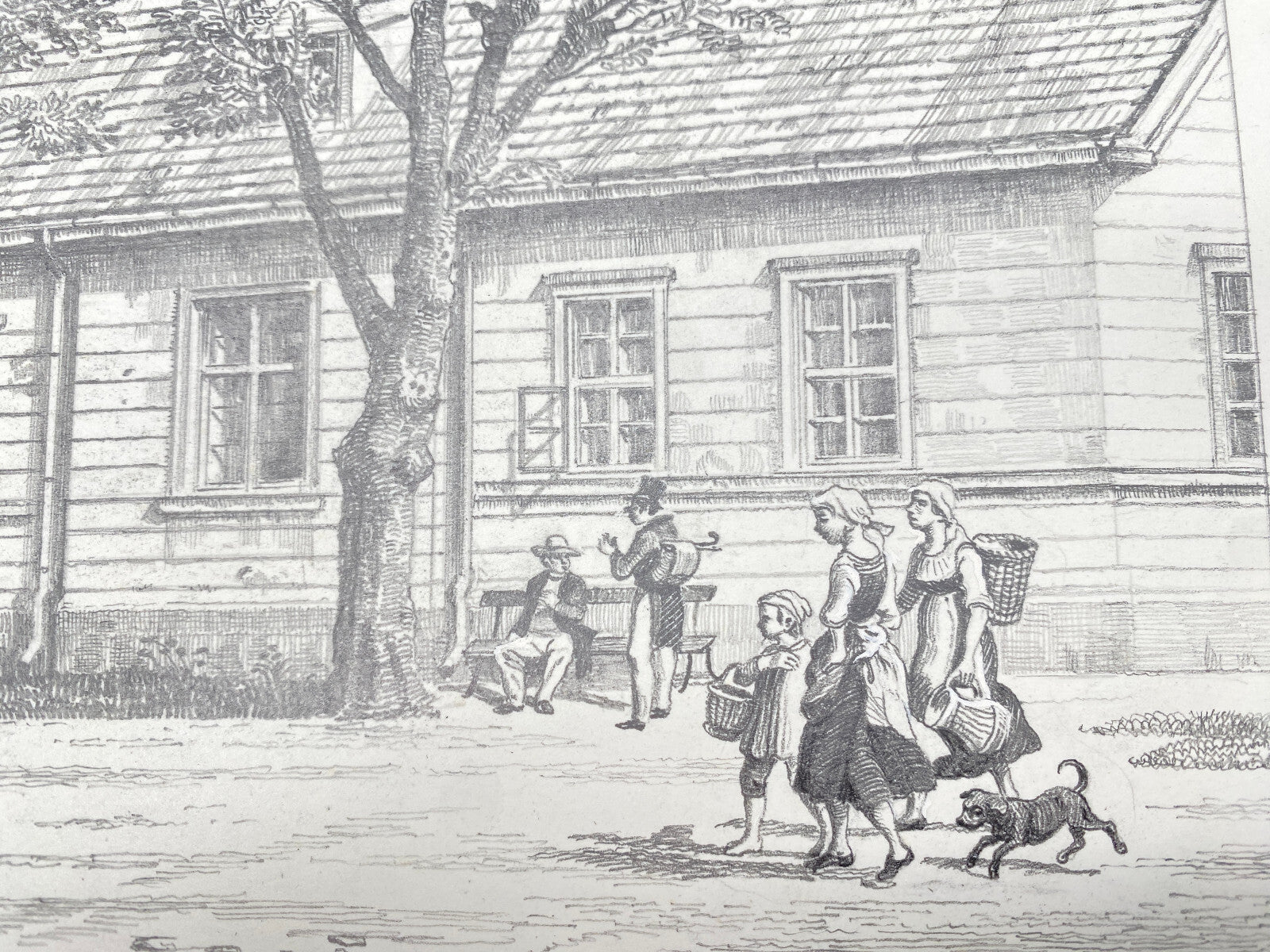 DEUTSCHER KÜNSTLER HEINZ WEHLISCH DORFKIRCHE ZEHLENDORF 1835 HANDSIGNIERT