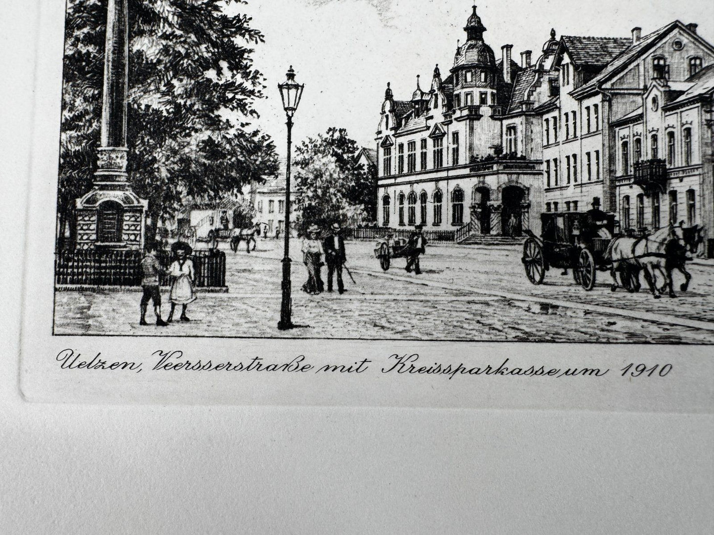 * HEINZ WEHLISCH ORIGINAL RADIERUNG UELZEN VEERßERSTRAßE KREUZSP