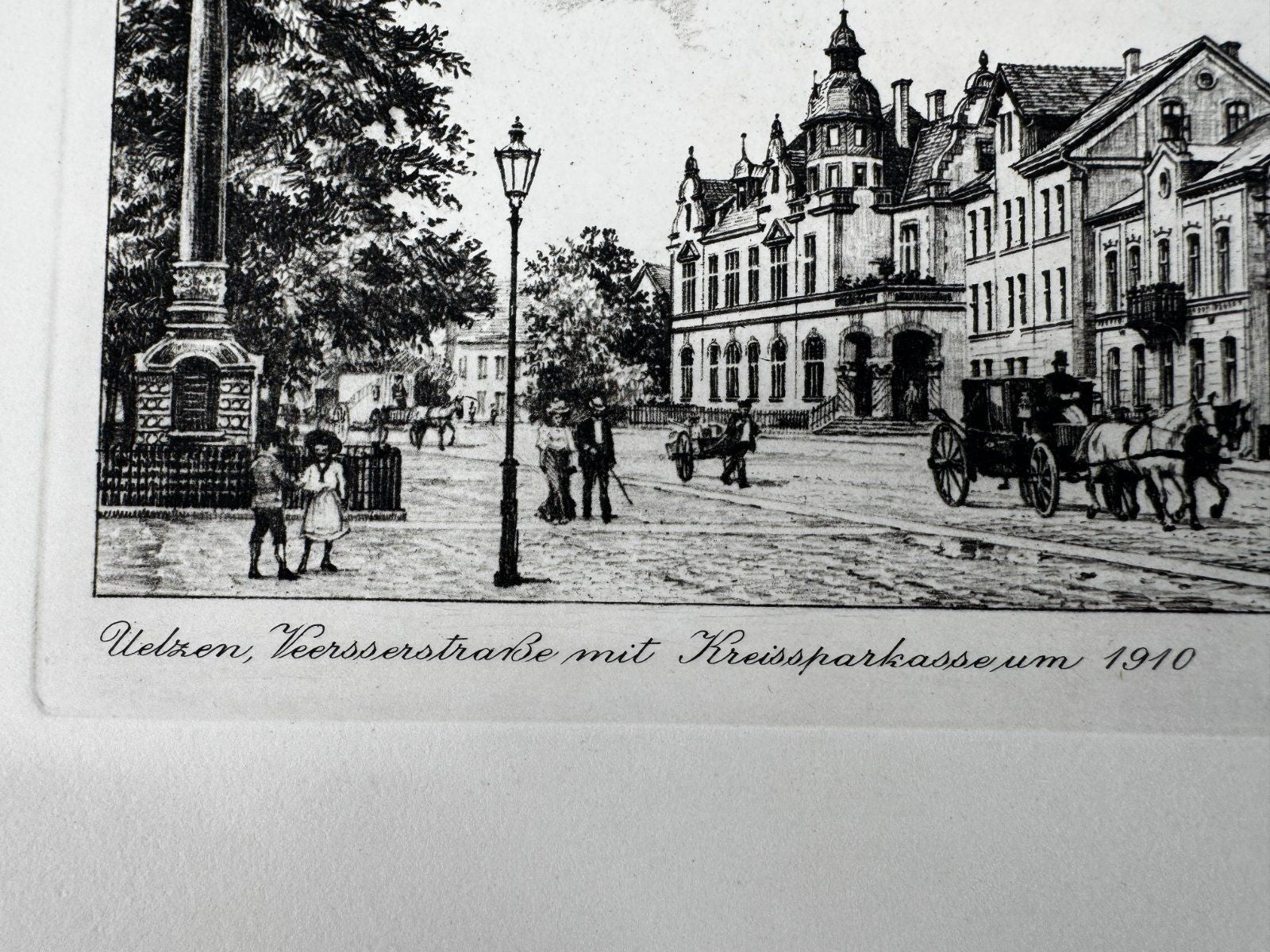 * HEINZ WEHLISCH ORIGINAL RADIERUNG UELZEN VEERßERSTRAßE KREUZSP