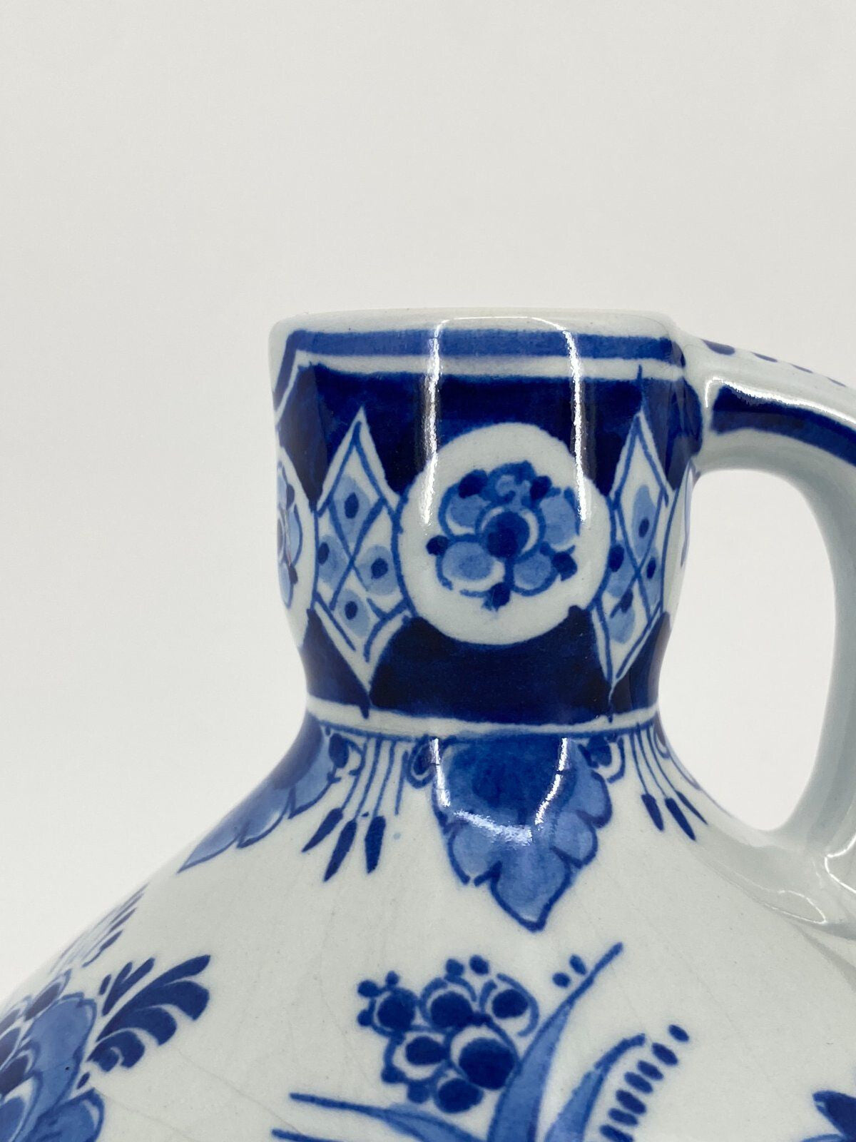 * VASE HENKEL KRUG DELFTER BLAU DELFT DE PORCELEYNE FLES VINTAGE