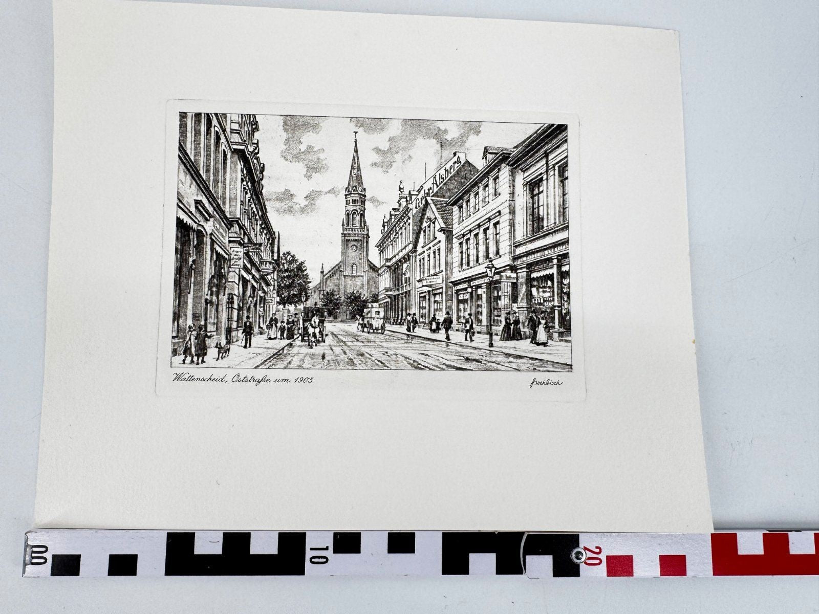 * HEINZ WEHLISCH ORIGINAL RADIERUNG WATTENSCHEID OSTSTRAßE 1905