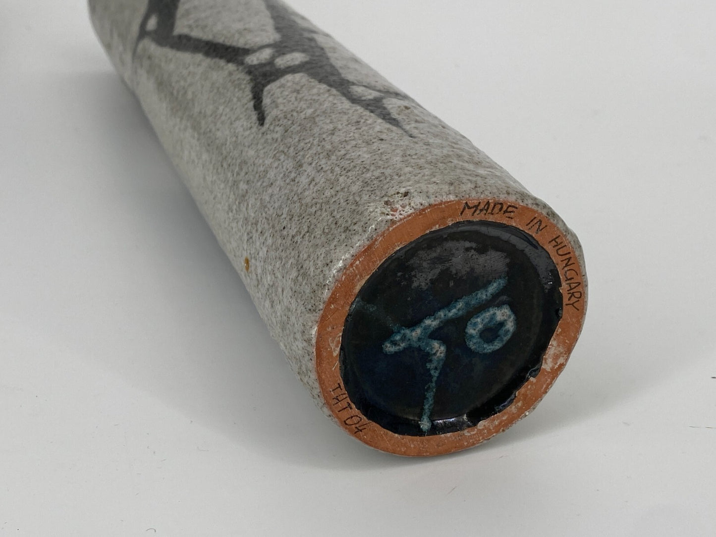 * STUDIO KERAMIK VASE LAVA GLASIERT HADAMCSIK MARIA UNGARN SIGNIERT 1960er