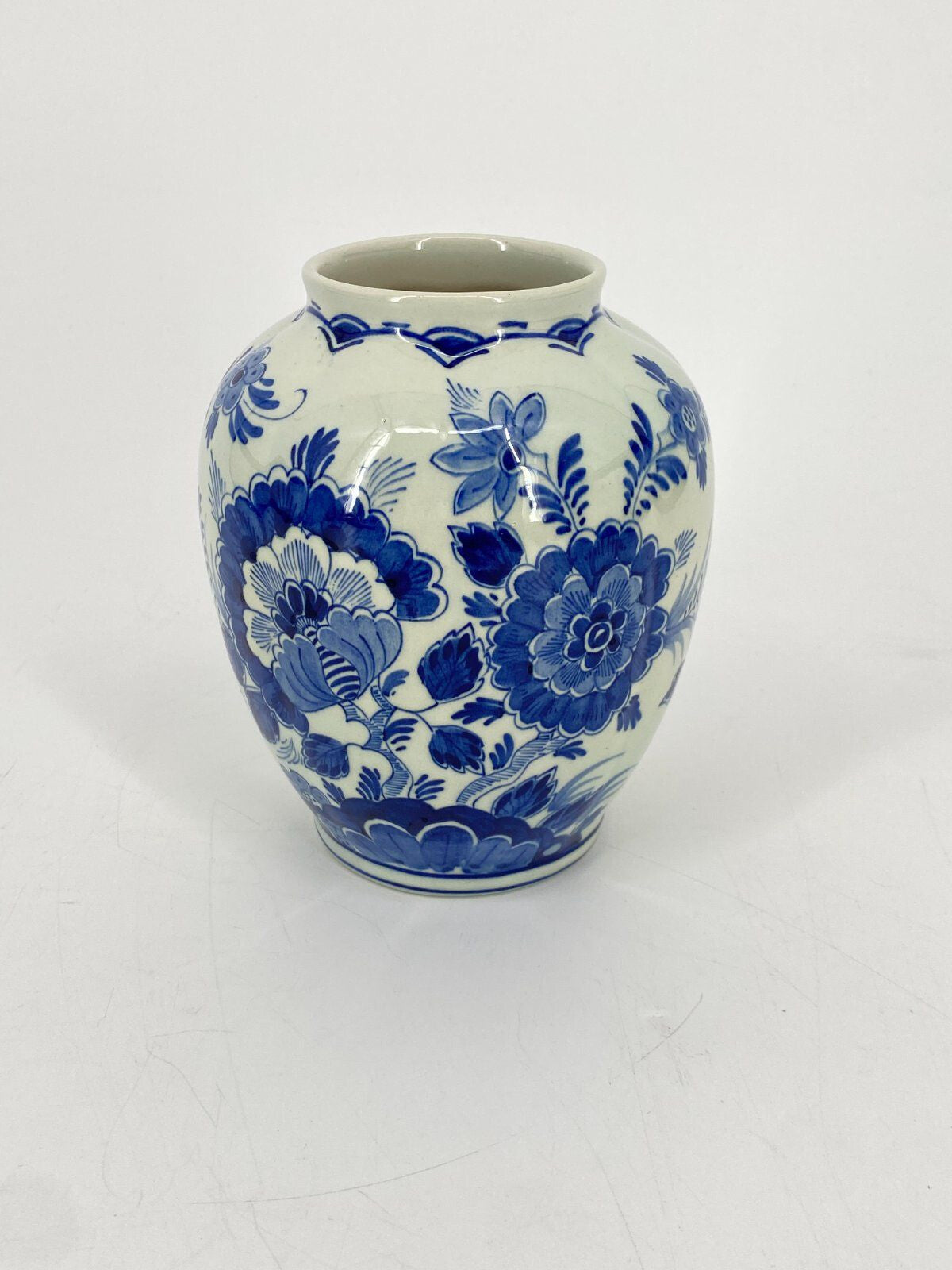 * VASE DELFTER BLAU RAAM DELFTS BLAUW HOLLAND 50ER VINTAGE