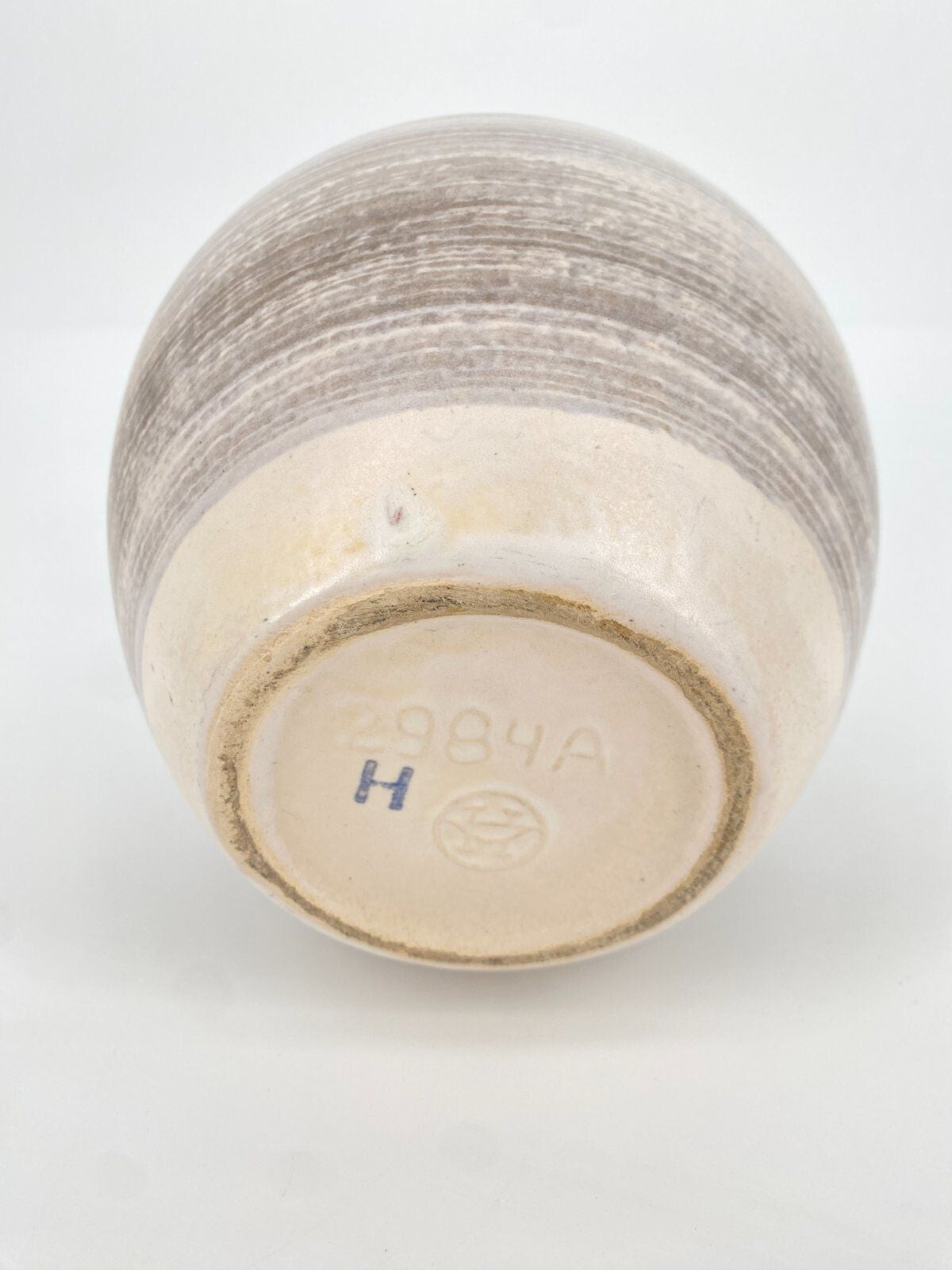 * VASE KERAMIK VEB HALDENSLEBEN 2984A GRAU STUDIOKERAMIK VINTAGE TON RETRO