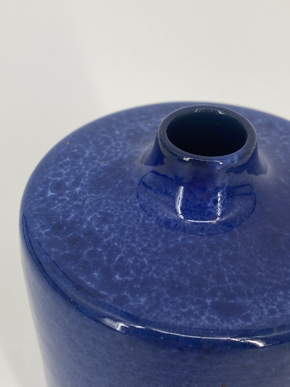 * KLEINE VASE STUDIOKERAMIK TR TÖPFERHOF RÖMHILD BLAU 12,5CM MID CENTURY