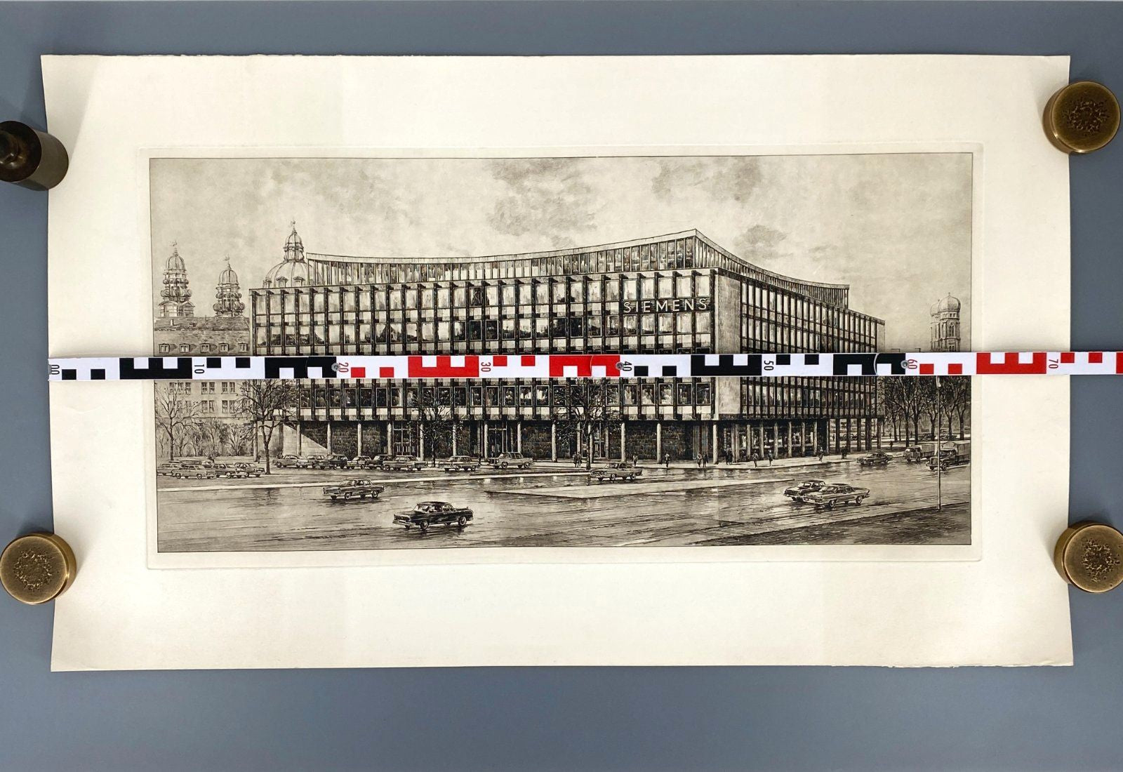 *GRAFIK HEINZ WEHLISCH MÜNCHEN VERWALTUNGSGEBÄUDE SIEMENS MÜNCHEN