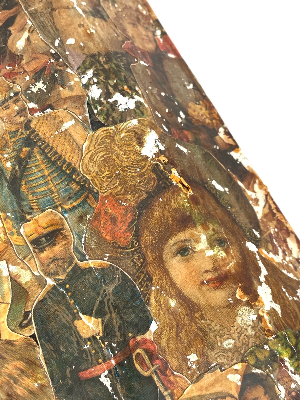 *METALL KISTE BOX BLECH ANTIK VINTAGE GROSS AUFBEWAHRUNG DECOUPAGE COLLAGE