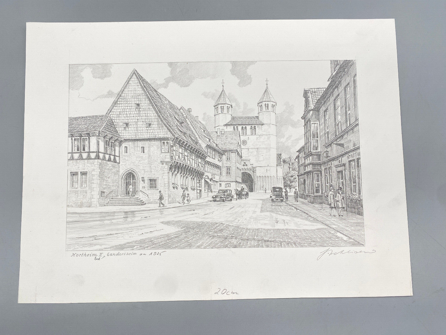 HEINZ WEHLISCH KÜNSTLER 3X ZEICHNUNGEN RADIERUNGEN NORTHEIM ANSICHTEN ORIGINALE