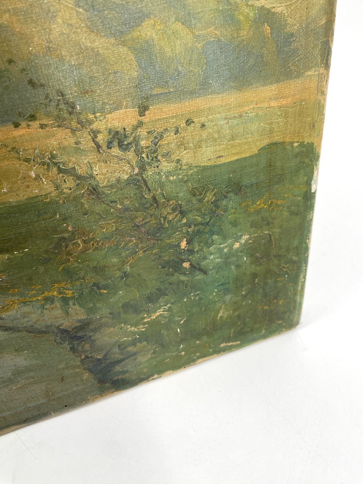 *ÖLGEMÄLDE ERNST LUCKE LANDSCHAFT WALD BÄUME BACH LEINWAND SIGNIERT
