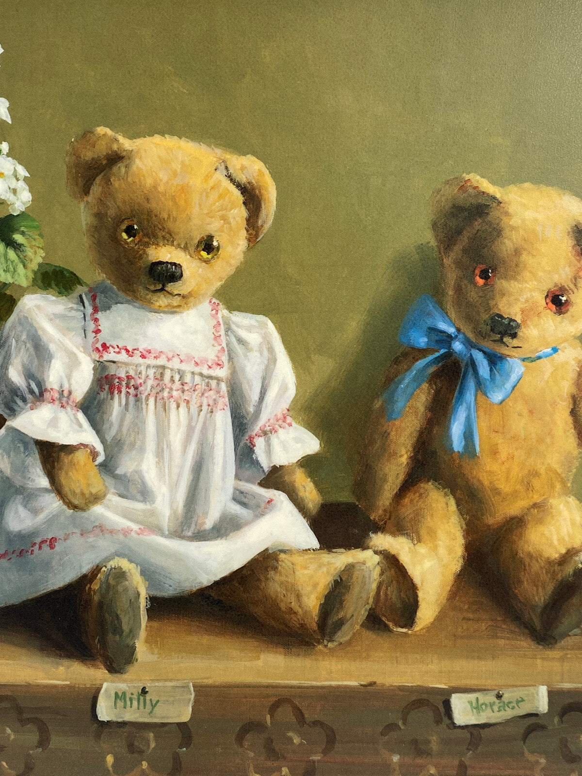 * KUNSTDRUCK DRUCK GERAHMT MILLY HORACE AND MRS M DEBORAH JONES VINTAGE TEDDY