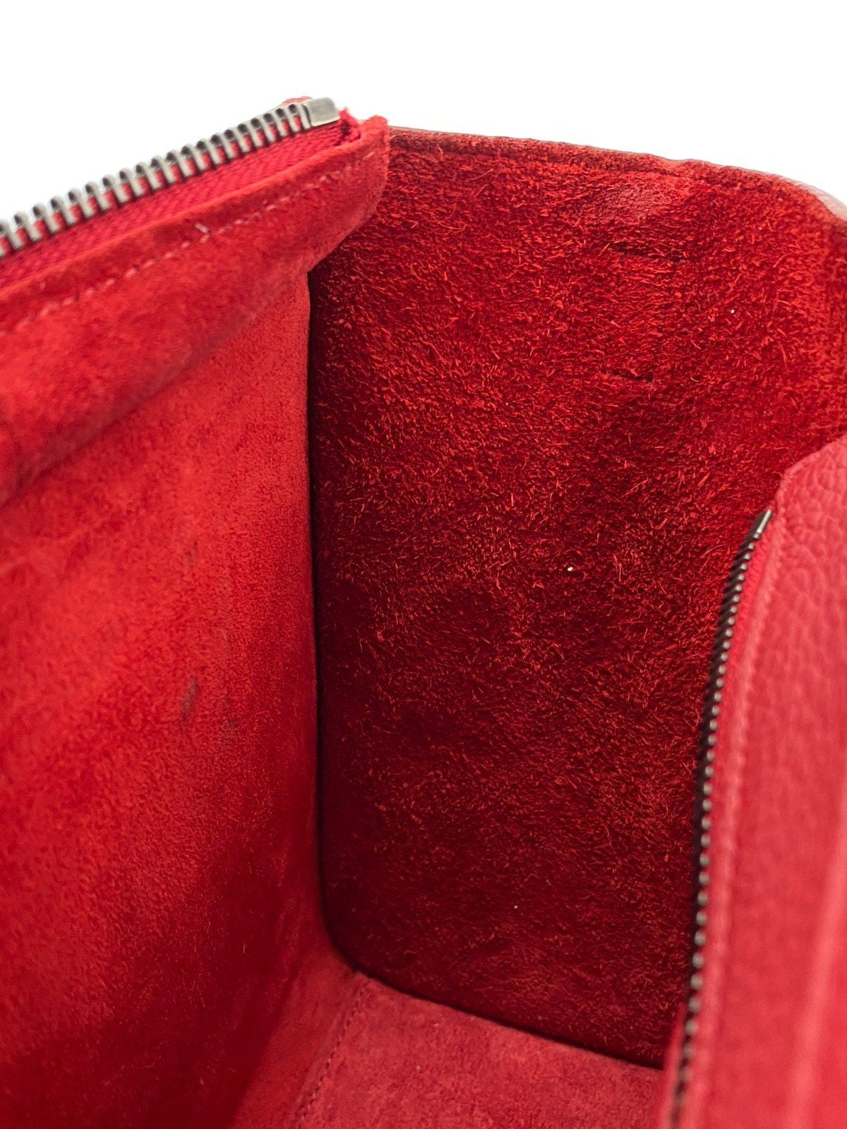 *HANDTASCHE CÉLINE LUGGAGE NANO LEDER POP RED SCHULTERRIEMEN ITAL
