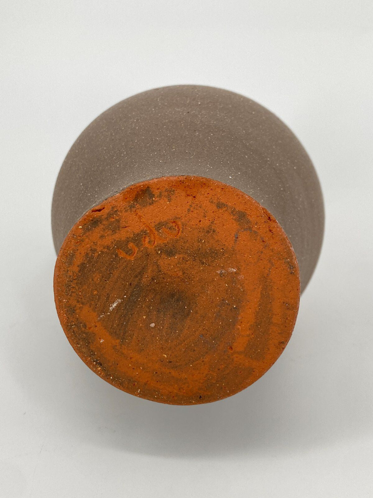 *UDO MERTZDORF STUDIOKERAMIK KRUG VASE MATT BRAUN TERRACOTTA 26CM