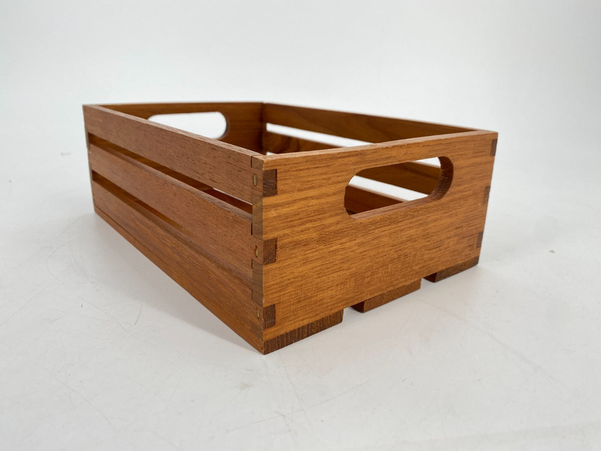 * TABLETT KISTE TEAK HOLZ BOX VINTAGE MIDCENTURY