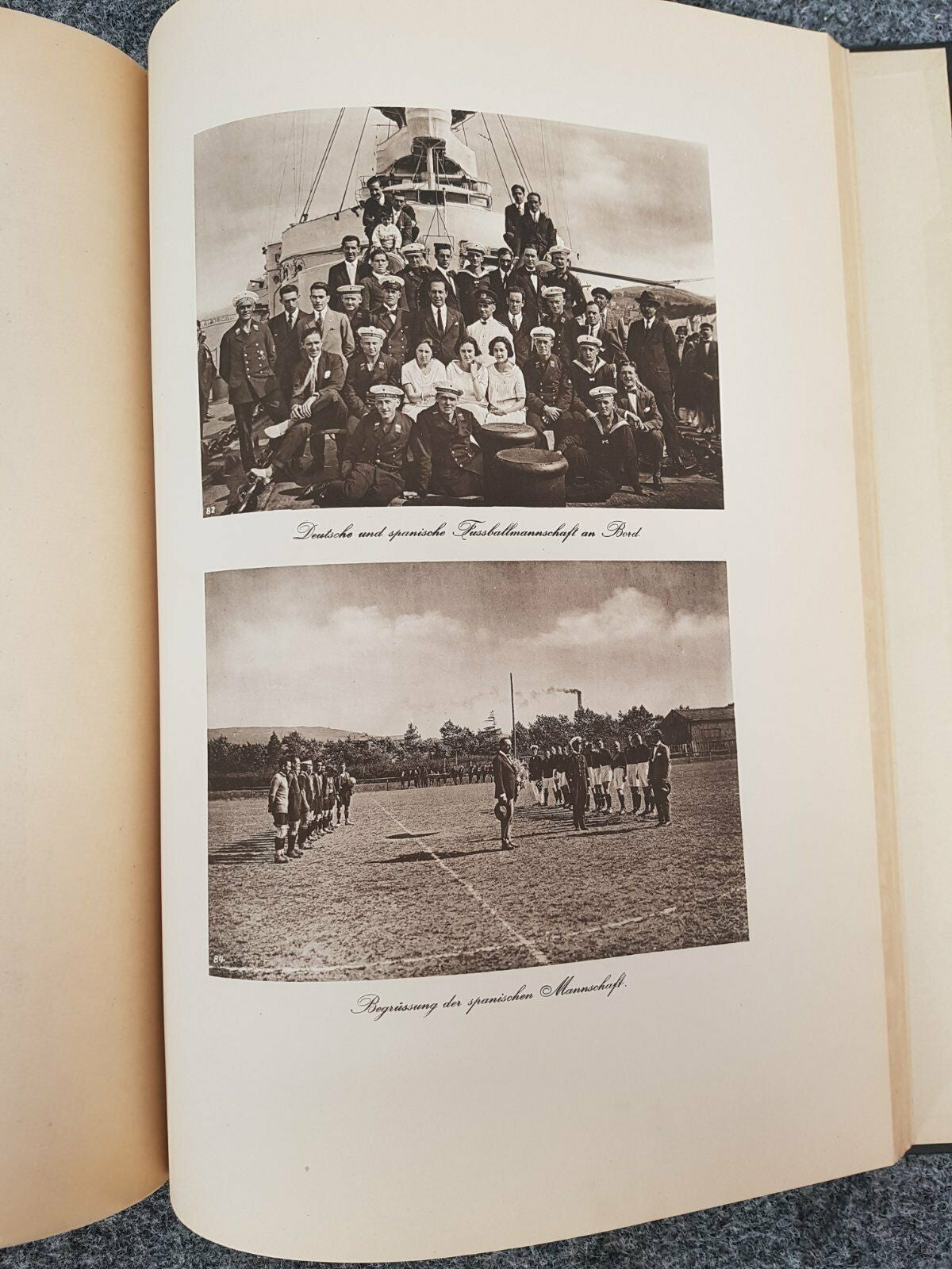 ERINNERUNG SPANIENREISE LINIENSCHIFF HANNOVER 1924 BUCH MILITARIA