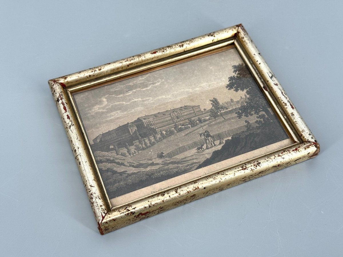*DRUCKGRAFIK AQUATINTA BERLIN CHARITÉ 1800 ANTIK GERAHMT CALAU