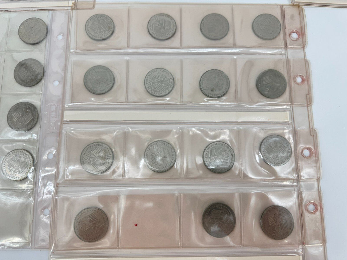 349 x BRD 2 DM MÜNZEN SAMMLUNG 1957 - 1994 SAMMLERSTÜCKE DEUTSCHE MARK