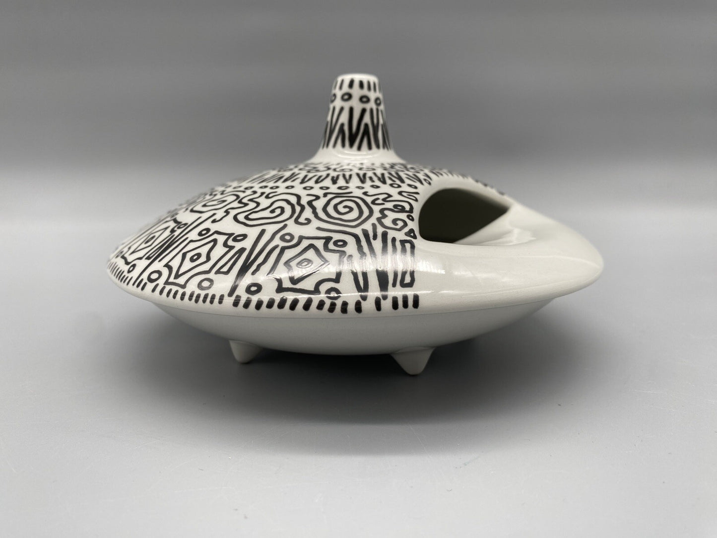 ALESSANDRO MENDINI KERAMIK VASE RÄUCHERSTÄBCHEN DECKELDOSE STARS 1994 KÜNSTLER