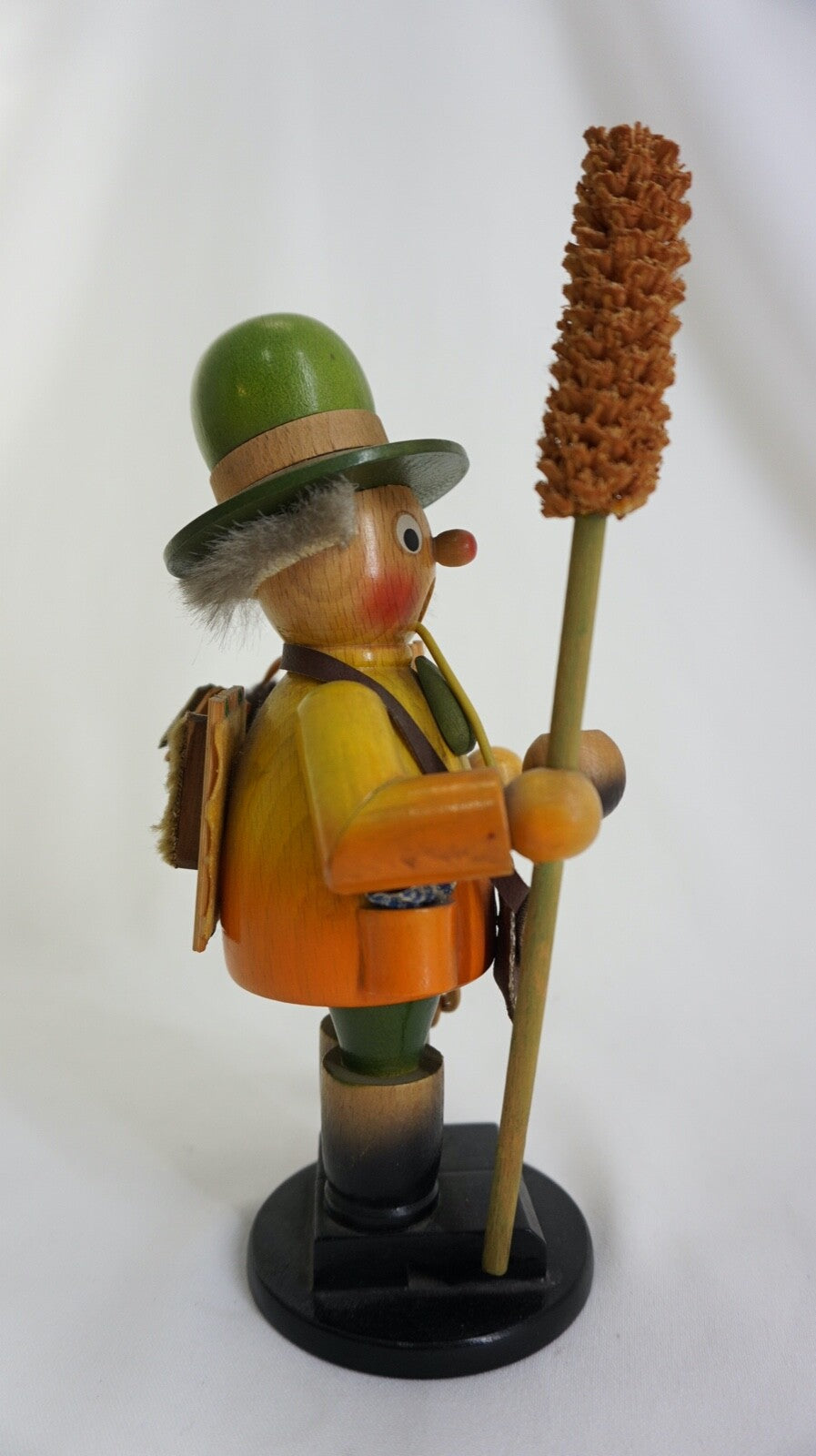 RÄUCHERMANN RÄUCHERFIGUR RÄUCHERMÄNNCHEN ORIGINAL ERZGEBIRGE TEPPICHKLOPFER