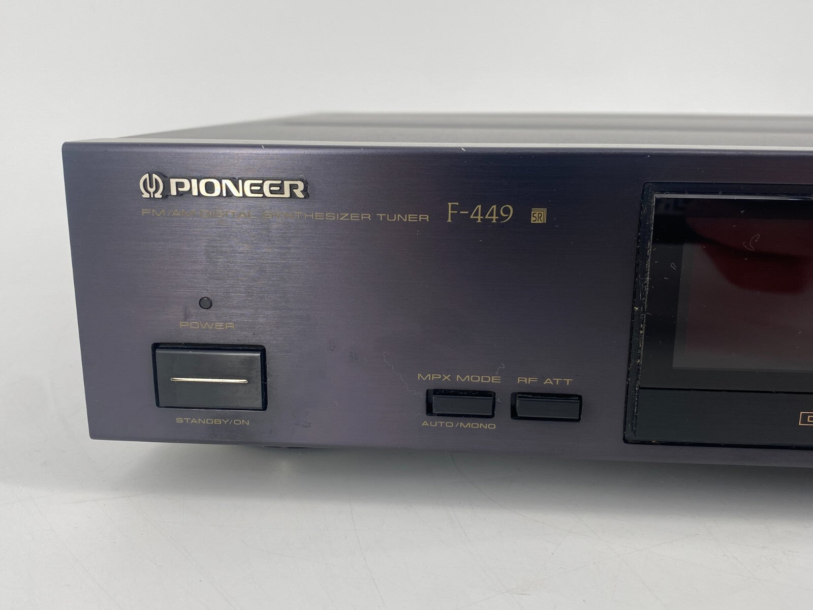 * PIONEER F-449 TUNER JAPAN SCHWARZ VINTAGE 90ER