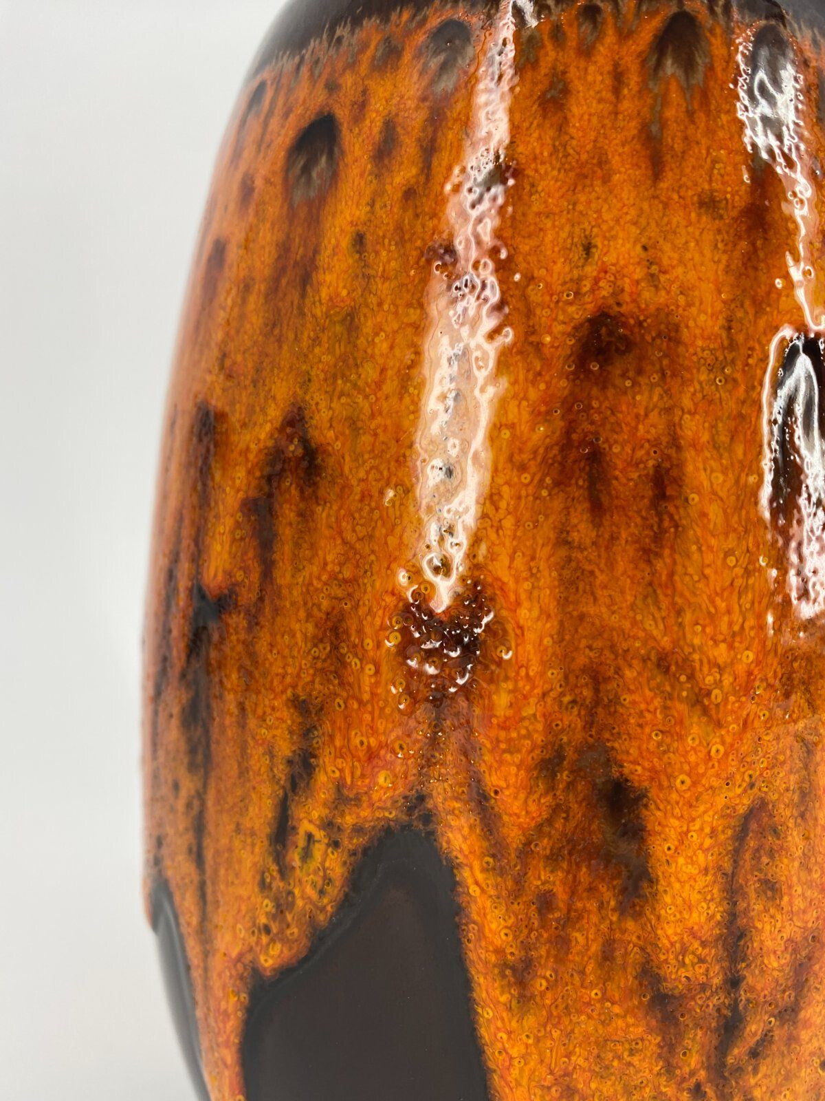 * SCHEURICH STUDIOKERAMIK FAT LAVA VASE 487-27 W.-GERMANY 70ER
