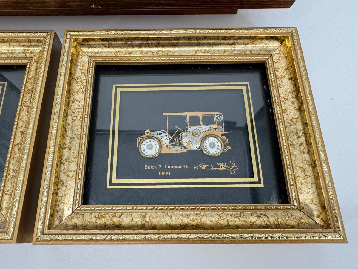 KEN BROADBENT MINIATUR COLLAGEN MERCEDES BUICK BULLNOSE HANDARBEI