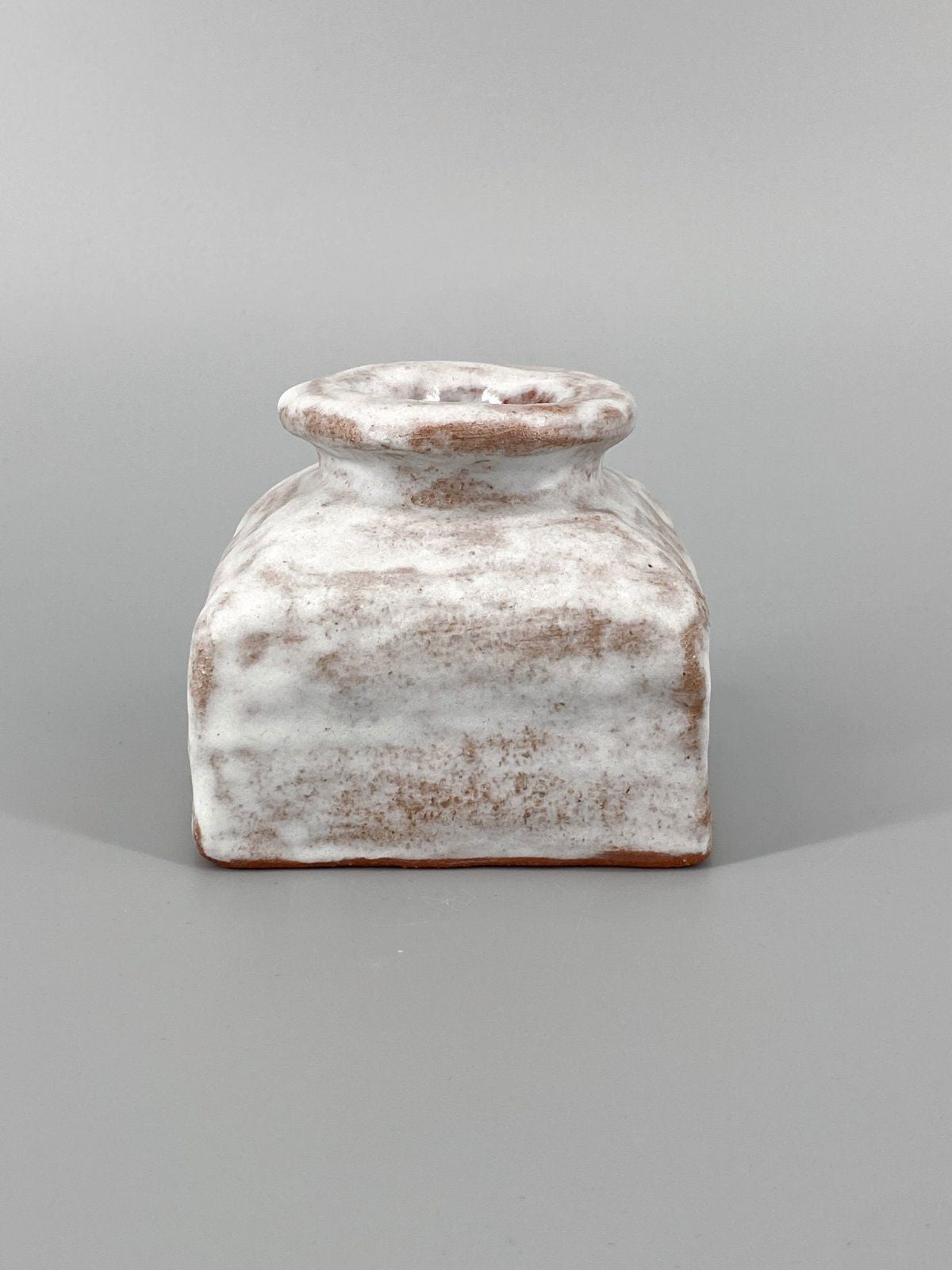 * STUDIOKERAMIK VASE FAT LAVA LAUFGLASUR SIGNIERT POTTERY 70er