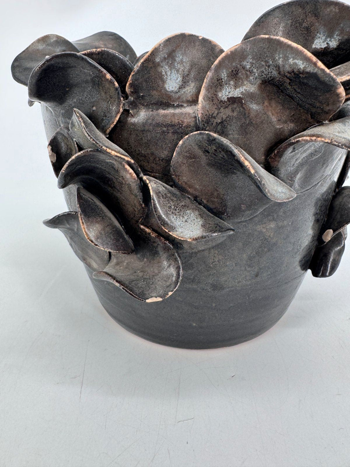 MID CENTURY SKULPTURALE STUDIO KERAMIK VASE BRUTALISMUS ORGANISCH