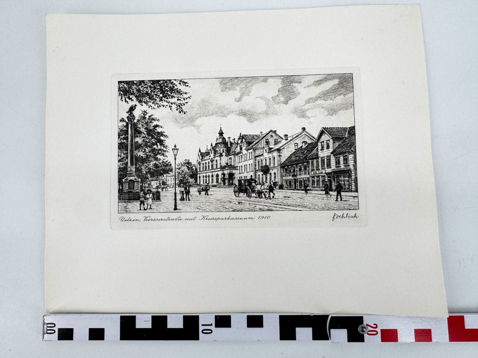 * HEINZ WEHLISCH ORIGINAL RADIERUNG UELZEN VEERßERSTRAßE KREUZSP