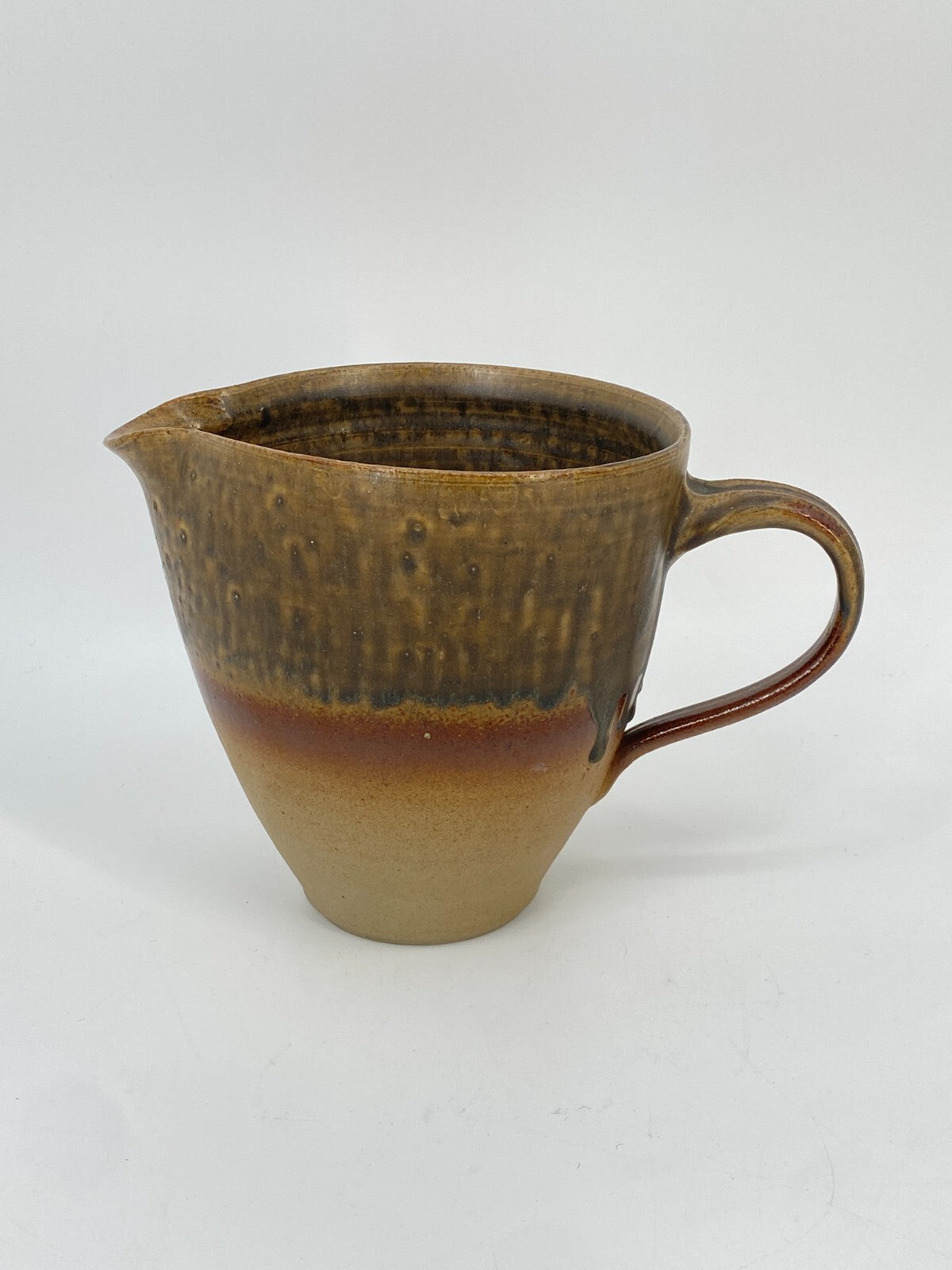 * KRUG VASE HENKEL STUDIOKERAMIK MATHIES SCHWARZE SIGNIERT KERAMIK MID CENTURY