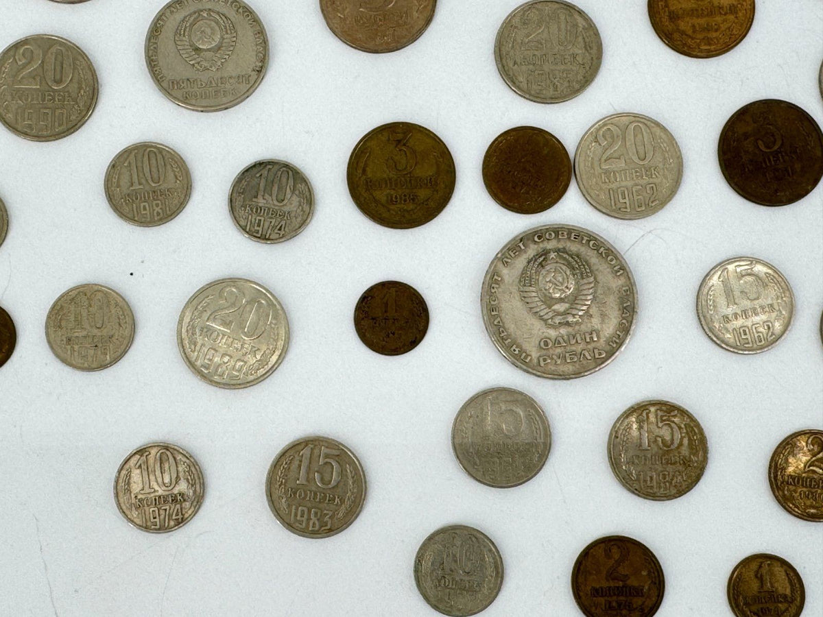 KONVOLUT RUSSLAND CCCP 1904 BIS IN DIE 90er UDSSR KOPEKEN MÜNZEN