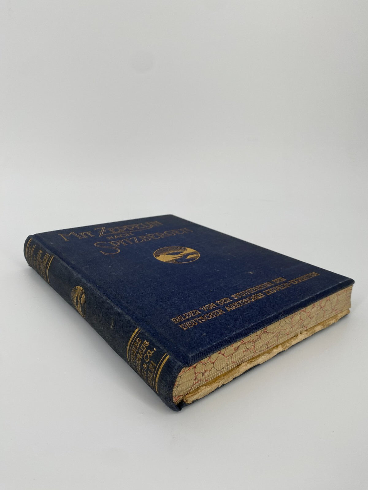 *MIT DEM ZEPPELIN NACH SPITZBERGEN ALTES BUCH 1911 INKLUSIVE FARBFOTOS UND KARTE