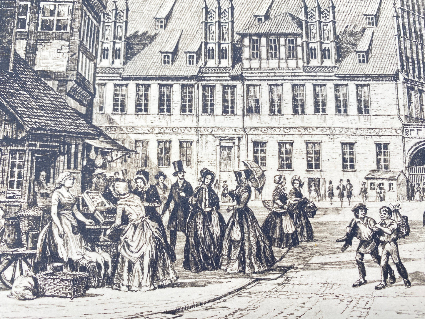 HEINZ WEHLISCH RADIERUNG HANNOVER UM 1855 ORIGINAL HANDABZUG HANDSIGINIERT