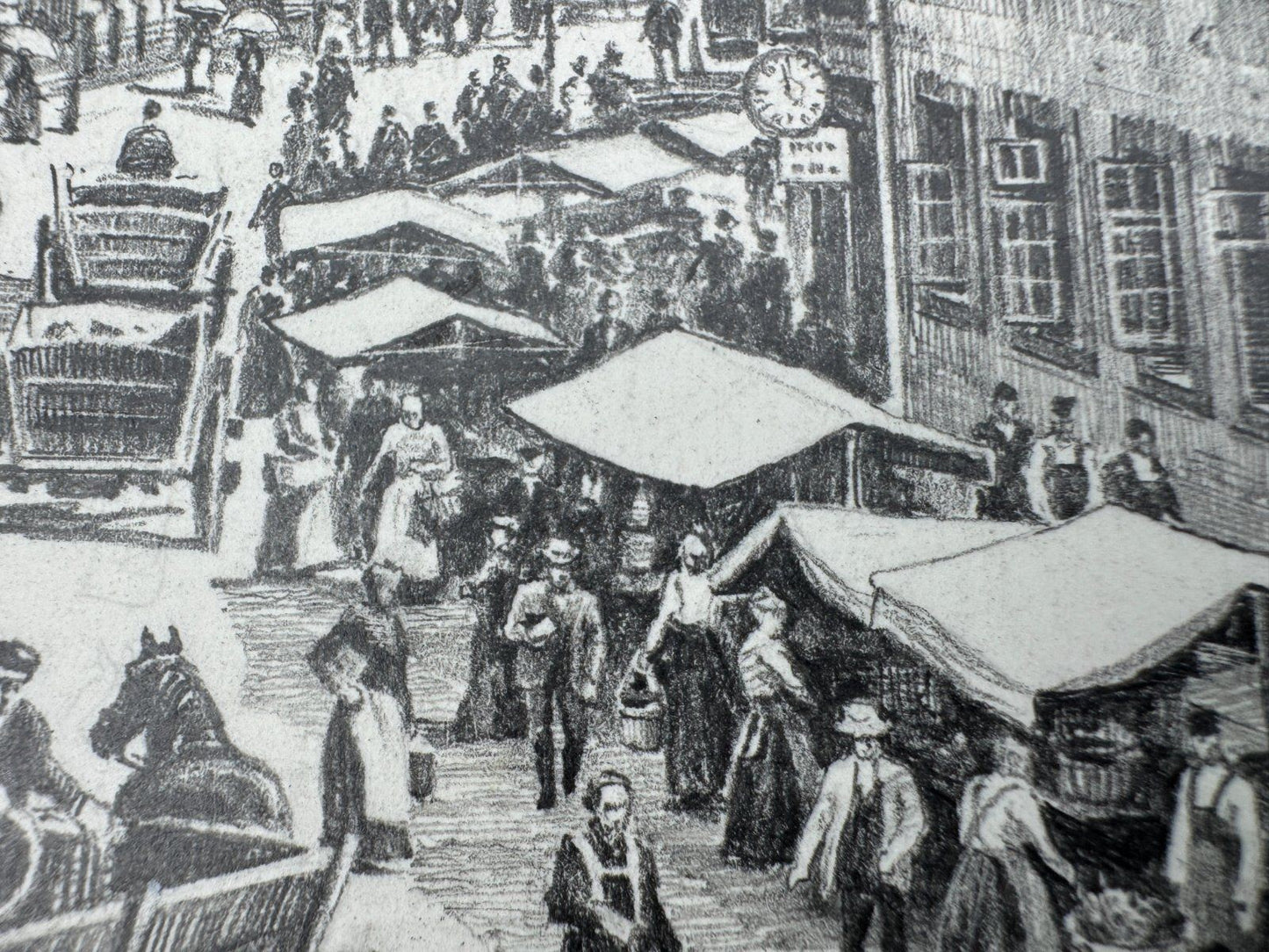 * HEINZ WEHLISCH ZEICHNUNG HANNOVER SCHMIEDESTRAßE 1888 ANSICHT