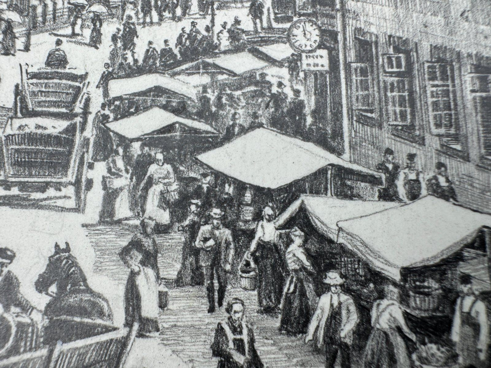 * HEINZ WEHLISCH ZEICHNUNG HANNOVER SCHMIEDESTRAßE 1888 ANSICHT
