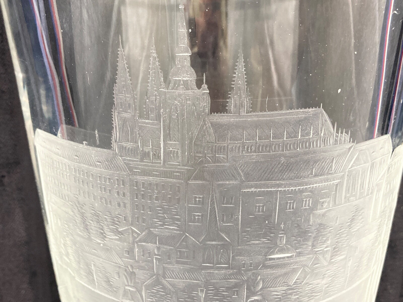 5KG BLEIKRISTALL VASE HANDARBEIT CIMPLOVA BOHEMIA CRYSTAL 1995 ZERTIFIKAT