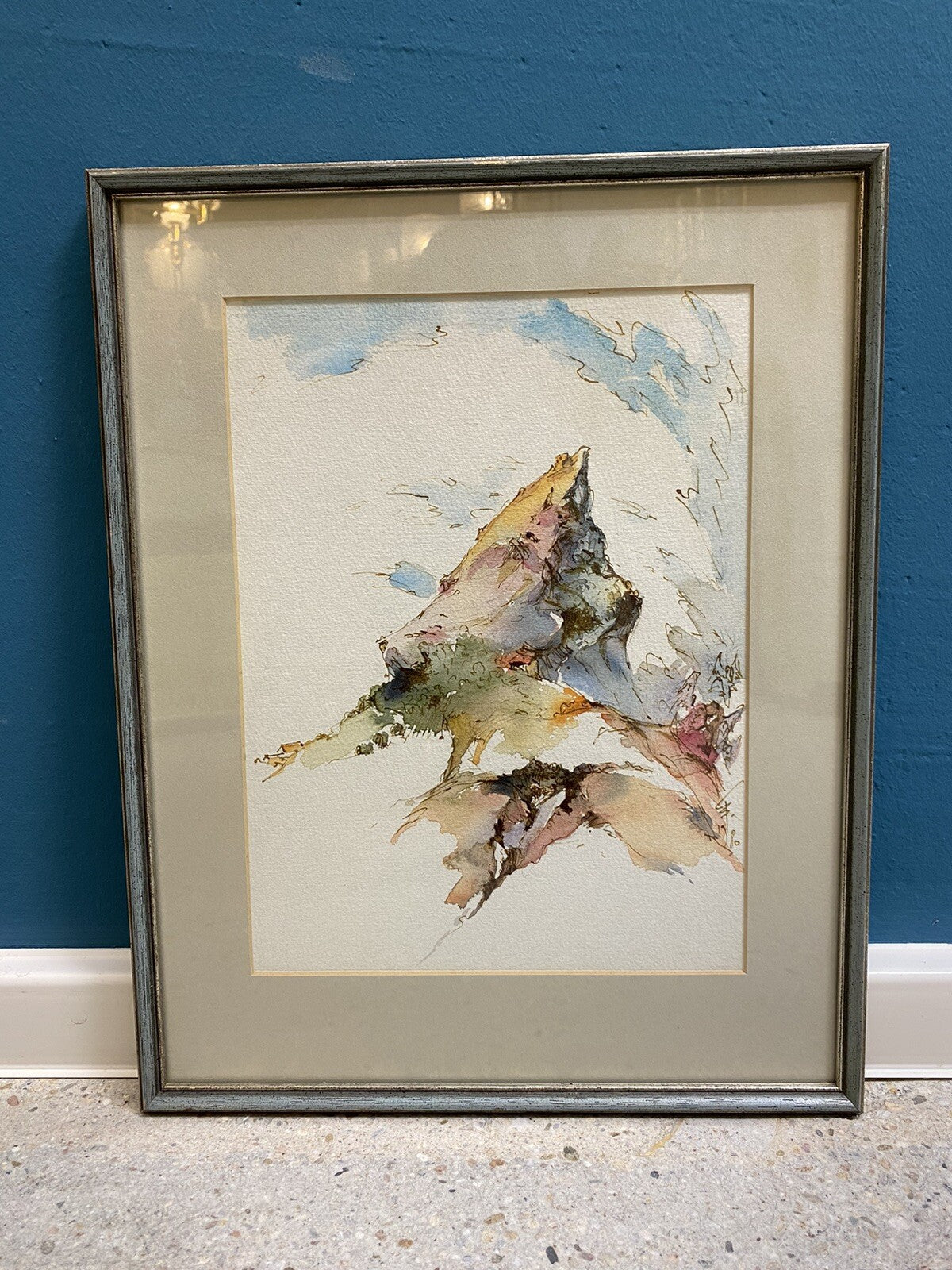AQUARELL x 4 PETER SCHMIDT SCHÖNBERG BERGE SINFONIE ENGEL AKT BERLINER KUNST