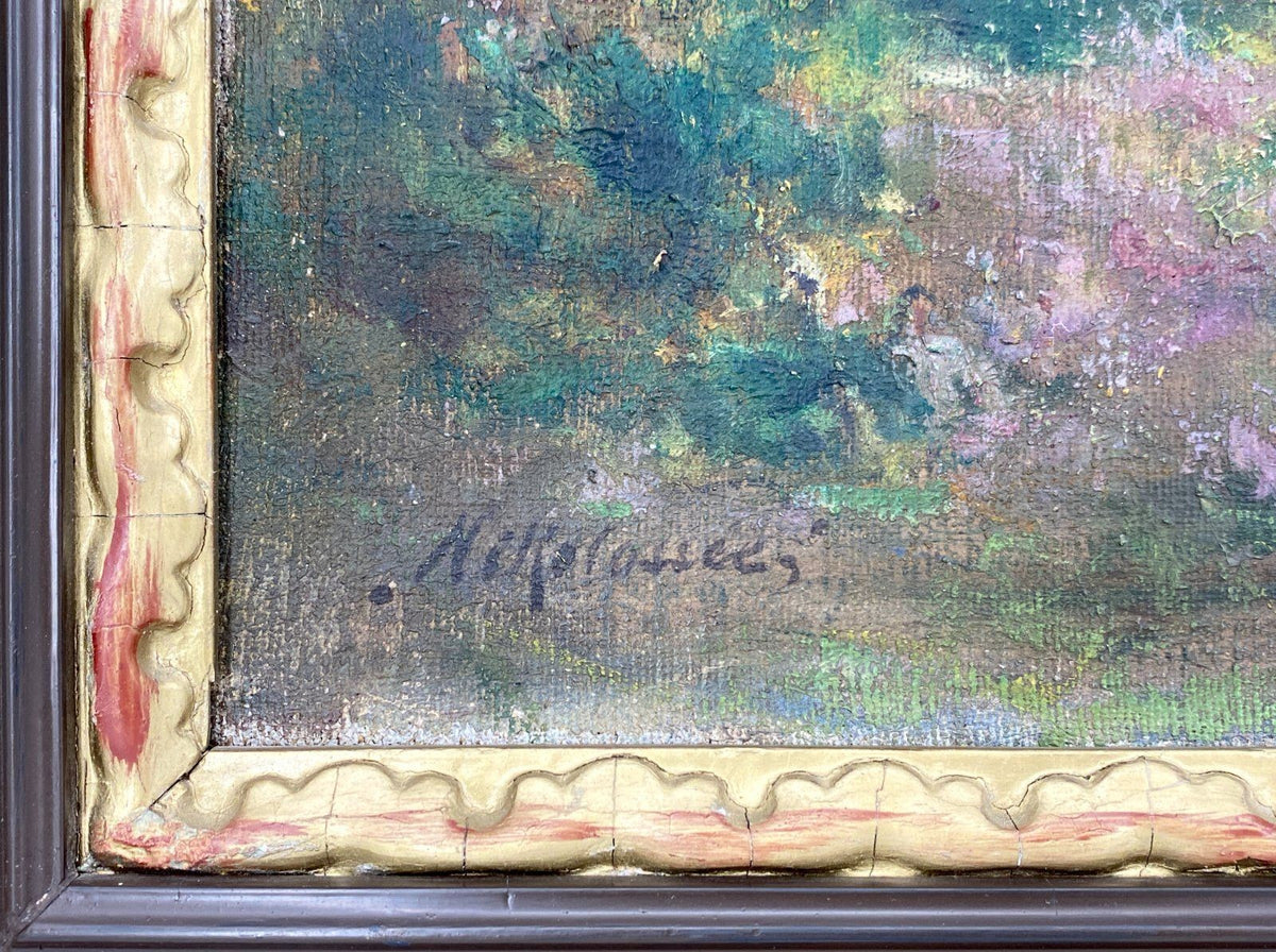 *ÖLGEMÄLDE MARTHA VON STUCKRAD WALD BEI NIKOLASSEE LANDSCHAFT